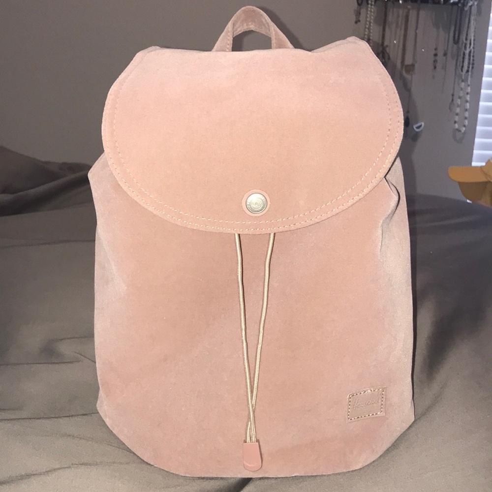 Dusty Pink Velvet Mini Backpack || Herschel Supply